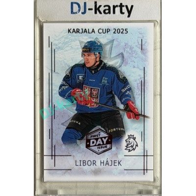 2025/26 Real Cards serie 1 #KC-06 Libor Hájek Karjala cup 2025/26 1st Day of Issue