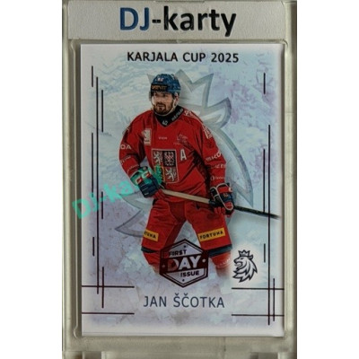 2025/26 Real Cards serie 1 #KC-23 Jan Ščotka Karjala cup 2025/26 1st Day of Issue