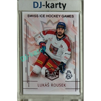 2025/26 Real Cards serie 1 #SHG-19 Lukáš Rousek Swiss ice hockey games 2025/26 1st Day of Issue