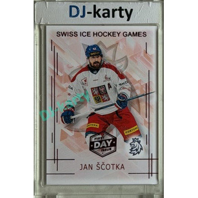 2025/26 Real Cards serie 1 #SHG-22 Jan Ščotka Swiss ice hockey games 2025/26 1st Day of Issue