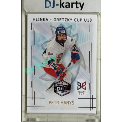 2025/26 Real Cards serie 1 #HG-03 Petr Hanyš Hlinka-Gretzky cup U18 1st Day of Issue