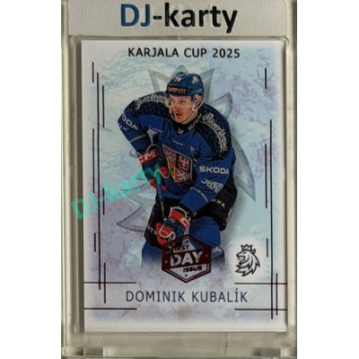 2025/26 Real Cards serie 1 #KC-14 Dominik Kubalík Karjala cup 2025/26 1st Day of Issue