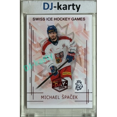 2025/26 Real Cards serie 1 #SHG-23 Michael Špaček Swiss ice hockey games 2025/26 1st Day of Issue