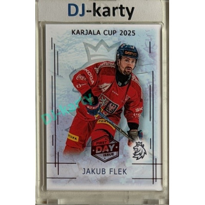 2025/26 Real Cards serie 1 #KC-05 Jakub Flek Karjala cup 2025/26 1st Day of Issue