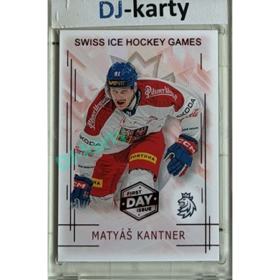 2025/26 Real Cards serie 1 #SHG-08 Matyáš Kantner Swiss ice hockey games 2025/26 1st Day of Issue
