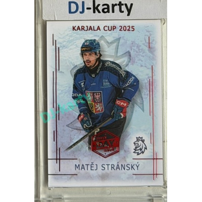 2025/26 Real Cards serie 1 #KC-22 Matěj Stránský Karjala cup 2025/26 1st Day of Issue