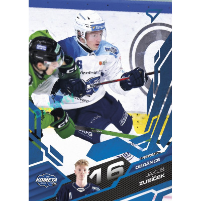 2025/26 Sportzoo ELH Play Off #362 Jakub Zubíček Blue Azure