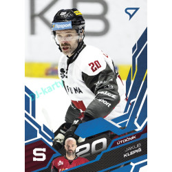 2025/26 Sportzoo ELH Play Off #375 Jakub Klepiš Blue Azure