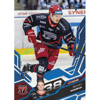 2025/26 Sportzoo ELH Play Off #382 Šimon Marha Blue Azure