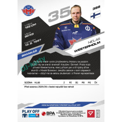 2025/26 Sportzoo ELH Play Off #388 Niclas Westerholm