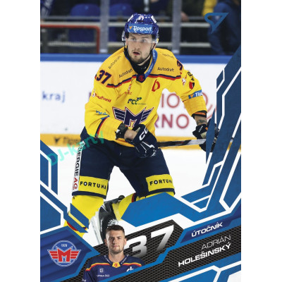 2025/26 Sportzoo ELH Play Off #389 Adrián Holešinský Blue Azure