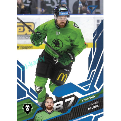 2025/26 Sportzoo ELH Play Off #395 Pavel Musil Blue Azure