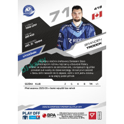 2025/26 Sportzoo ELH Play Off #418 Branden Troock