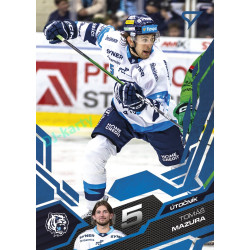 2025/26 Sportzoo ELH Play Off #412 Tomáš Mazura Blue Azure