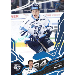 2025/26 Sportzoo ELH Play Off #411 Jakub Hujer Blue Azure