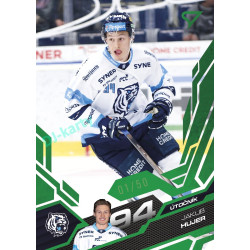 2025/26 Sportzoo ELH Play Off #411 Jakub Hujer Emerald Green xx/50