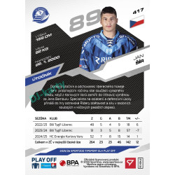 2025/26 Sportzoo ELH Play Off #417 Jan Šír