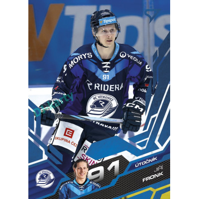 2025/26 Sportzoo ELH Play Off #416 Jiří Fronk Blue Azure