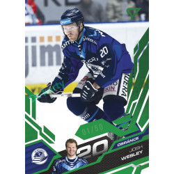 2025/26 Sportzoo ELH Play Off #414 Josh Wesley Emerald Green xx/50