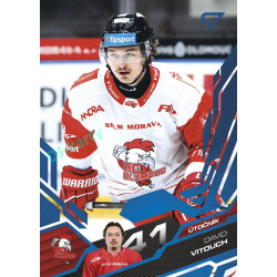 2025/26 Sportzoo ELH Play Off #423 David Vitouch Blue Azure