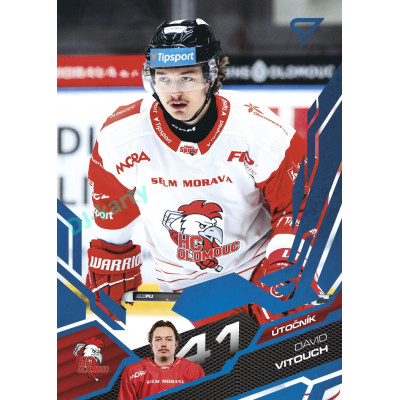 2025/26 Sportzoo ELH Play Off #423 David Vitouch Blue Azure
