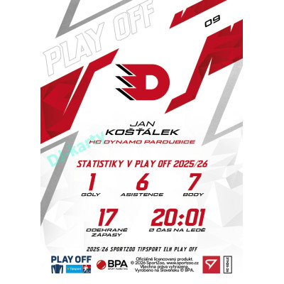 2025/26 Sportzoo ELH Play Off #09 Jan Košťálek Play Off