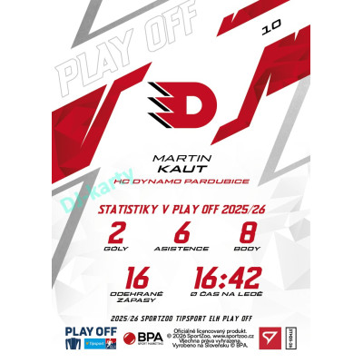 2025/26 Sportzoo ELH Play Off #10 Martin Kaut Play Off
