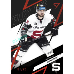 2025/26 Sportzoo ELH Play Off #18 Michael Špaček Play Off Ruby Red xx/25