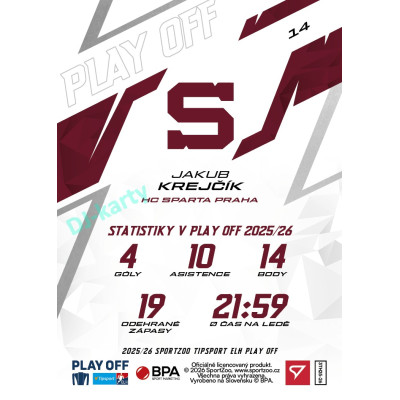 2025/26 Sportzoo ELH Play Off #14 Jakub Krejčík Play Off