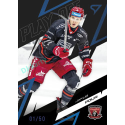 2025/26 Sportzoo ELH Play Off #24 Jakub Pour Play Off Azure Blue xx/50