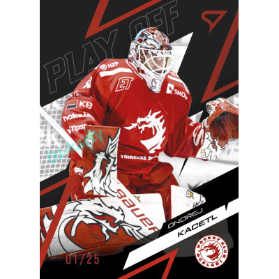 2025/26 Sportzoo ELH Play Off #37 Ondřej Kacetl Play Off Ruby Red xx/25