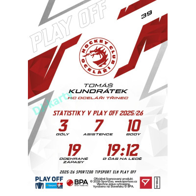 2025/26 Sportzoo ELH Play Off #39 Tomáš Kundrátek Play Off
