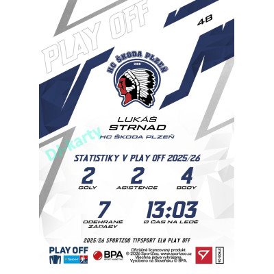 2025/26 Sportzoo ELH Play Off #48 Lukáš Strnad Play Off