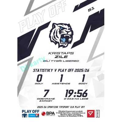 2025/26 Sportzoo ELH Play Off #51 Kristaps Zile Play Off