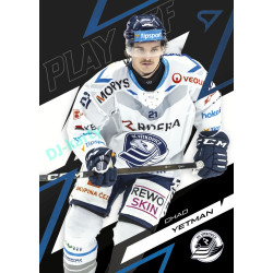 2025/26 Sportzoo ELH Play Off #60 Chad Yetman Play Off Azure Blue xx/50