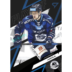 2025/26 Sportzoo ELH Play Off #58 Jindřich Abdul Play Off Azure Blue xx/50