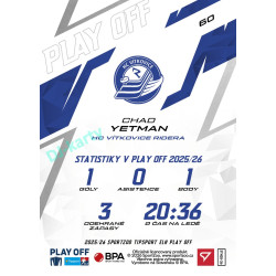 2025/26 Sportzoo ELH Play Off #60 Chad Yetman Play Off