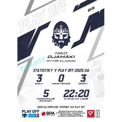 2025/26 Sportzoo ELH Play Off #65 Niko Olamäki Play Off