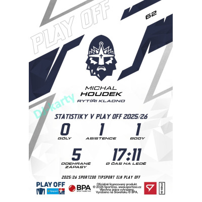 2025/26 Sportzoo ELH Play Off #62 Michal Houdek Play Off