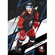 2025/26 Sportzoo ELH Play Off #69 David Škůrek Play Off Azure Blue xx/50