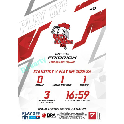 2025/26 Sportzoo ELH Play Off #70 Petr Fridrich Play Off
