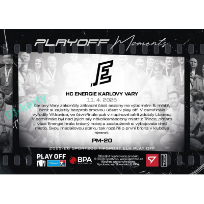 2025/26 Sportzoo ELH Play Off #PM-20 HC Energie Karlovy Vary Play Off Moments