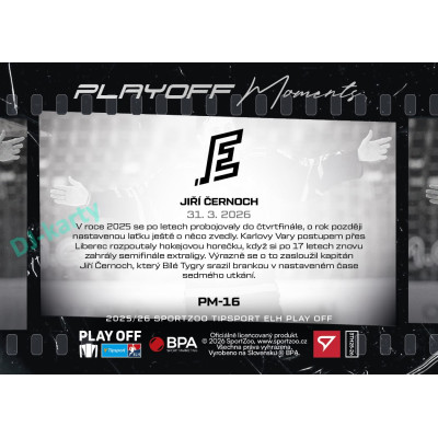2025/26 Sportzoo ELH Play Off #PM-16 Jiří Černoch Play Off Moments