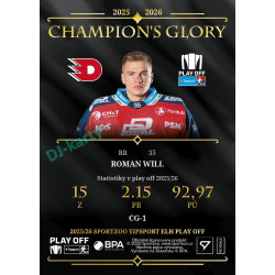 2025/26 Sportzoo ELH Play Off #CG-01 Roman Will Champions Glory