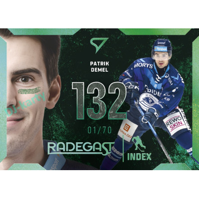 2025/26 Sportzoo ELH Play Off #RI-16 Patrik Demel Radegast Index Shimmer Green xx/70