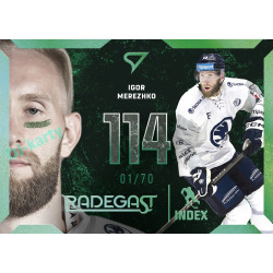 2025/26 Sportzoo ELH Play Off #RI-14 Igor Merezhko Radegast Index Shimmer Green xx/70