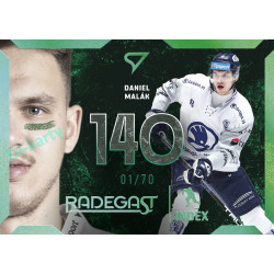 2025/26 Sportzoo ELH Play Off #RI-13 Daniel Malák Radegast Index Shimmer Green xx/70