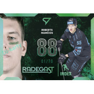 2025/26 Sportzoo ELH Play Off #RI-07 Roberts Mamčics Radegast Index Shimmer Green xx/70