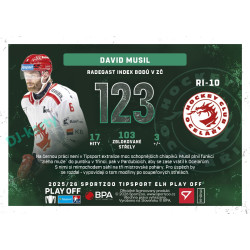 2025/26 Sportzoo ELH Play Off #RI-10 David Musil Radegast Index