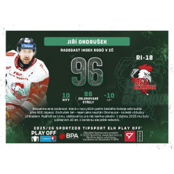 2025/26 Sportzoo ELH Play Off #RI-18 Jiří Ondrušek Radegast Index